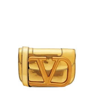 VALENTINO GARAVANI Super V Small Shoulder Bag Women Antiq Brass 04F  for sale