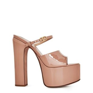 VALENTINO GARAVANI Tan-Go Platform Mules Women Heeled Mules Rose GF9 for sale