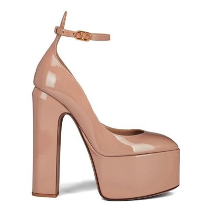 VALENTINO GARAVANI Tan-Go Platform Pumps Women Rose Gf9  for sale