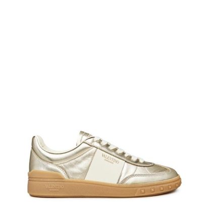 VALENTINO GARAVANI Upvillage Lace-Up Trainers Women Low Trainers Platino/Ivory for sale