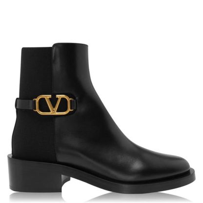 VALENTINO GARAVANI V Logo Boots Women Black 0No  for sale