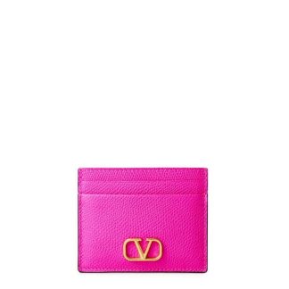 VALENTINO GARAVANI V Logo Card Holder Women Pink Uwt  for sale