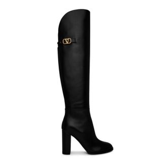 VALENTINO GARAVANI V-Logo Over The Knee Boot Women Nero  for sale