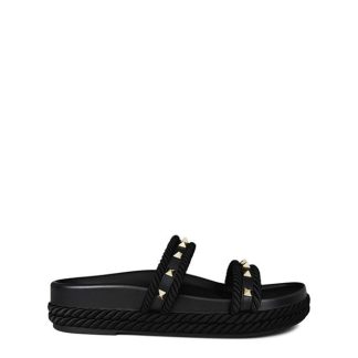 VALENTINO GARAVANI VG Stud Espa Sndl Ld43 Women Espadrilles Nero for sale