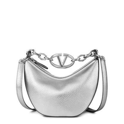 VALENTINO GARAVANI VG Vlogo Mini Moon Ld43 Women Silver  for sale