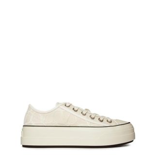 VALENTINO GARAVANI Valentino Icongraphe Canvas Trainers Women Ivory Nero 098  for sale