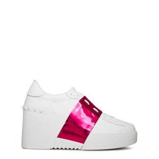 VALENTINO GARAVANI Valentino Open Disco Wedge Women Wedge Trainers Bianco 39H for sale