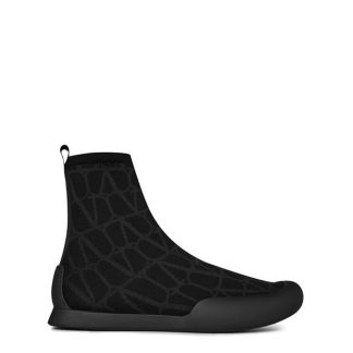 VALENTINO GARAVANI Valentino Print Sock High Top Men Nero/Dark Grey  for sale