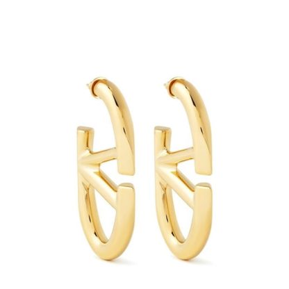 VALENTINO GARAVANI Vlogo Hoop Earrings Women Oro 18  for sale