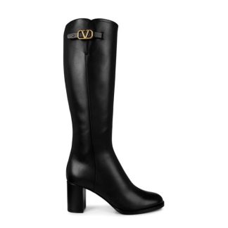 VALENTINO GARAVANI Vlogo Signature Knee High Boots Women Nero  for sale