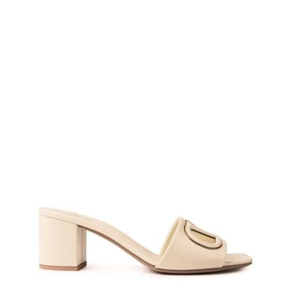 VALENTINO GARAVANI Vlogo Signature Sandals Women Light Ivory  for sale