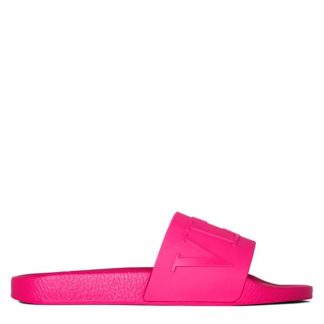 VALENTINO GARAVANI Vltn Sliders Men Pool Shoes Pink UWT for sale