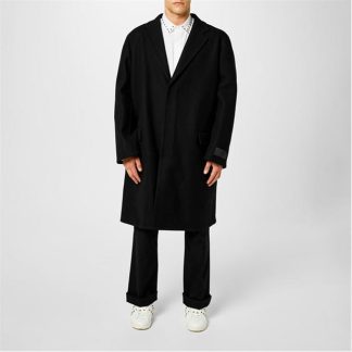 VALENTINO Single-Breasted Coat Men Black  for sale