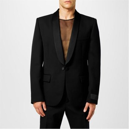 VALENTINO Single Breasted Wool Blazer Men Nero  for sale