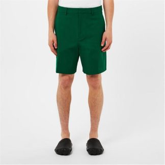 VALENTINO Stretch Cotton Canvas Bermuda Shorts Men Basil Green  for sale