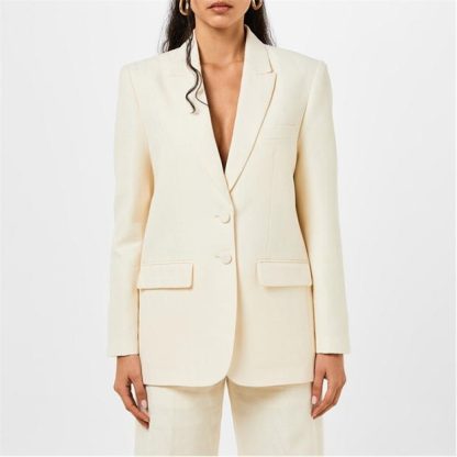 VALENTINO Tailored Tonal Iconographie Print Blazer Women Avorio  for sale