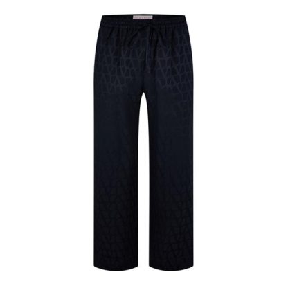 VALENTINO Val Jacq PJ Trousers Ld43 Women Navy  for sale