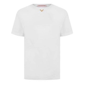 VALENTINO Val Jersey V Tee Ld43 Women Bianco  for sale