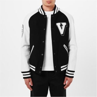 VALENTINO Val Lined Blouson Sn33 Men Nero/Avorio  for sale