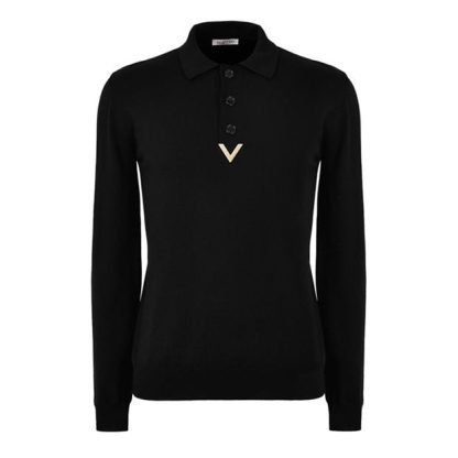 VALENTINO Val Polo Maglia Sn43 Men Nero  for sale