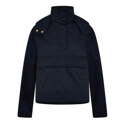 VALENTINO Val V logo Anorak Ld43 Women Navy Navy  for sale