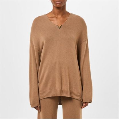 VALENTINO Vgold Hooded Jumper Women Cammello  for sale