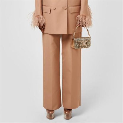 VALENTINO Wide Leg Pant Women Beige  for sale