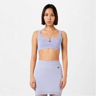 VIVIENNE WESTWOOD Bea Bra Women Crop Vests Lavender for sale