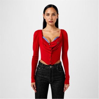 VIVIENNE WESTWOOD Bea Corset Cardigan Womens Women Red  for sale