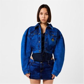 VIVIENNE WESTWOOD Boxer Denim Jacket Women Blue  for sale