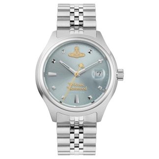 VIVIENNE WESTWOOD Camberwell Mini Watch Women Analogue Quartz Watches Silver/Blue for sale