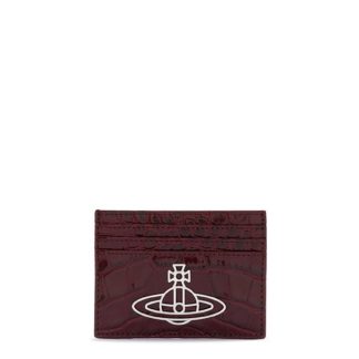 VIVIENNE WESTWOOD Crocodile Print Card Holder Women Black  for sale