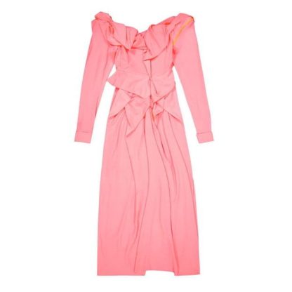 VIVIENNE WESTWOOD Drunken Long Sleeve Corset Dress Women Pink G410  for sale