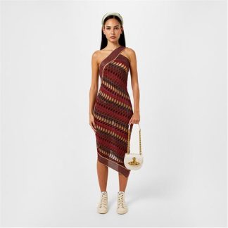 VIVIENNE WESTWOOD Edith Dress Women Multi Red/Gold  for sale