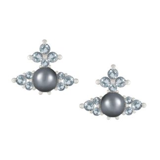 VIVIENNE WESTWOOD Feodora Earrings Women Stud Earrings Platinum for sale