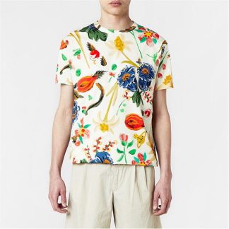 VIVIENNE WESTWOOD Folklore Flower T-Shirt Men Folk Flower  for sale