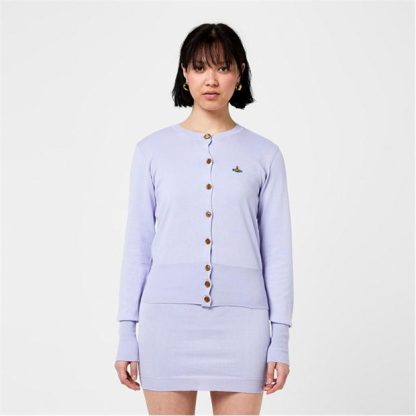 VIVIENNE WESTWOOD Knit Cardigan Women Cardigans Lavender for sale