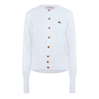 VIVIENNE WESTWOOD Knit Cardigan Women Cardigans White for sale