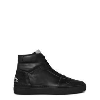 VIVIENNE WESTWOOD Leather High Tops Men High Tops Black/Black for sale