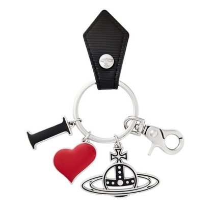 VIVIENNE WESTWOOD Love Keyring Unisex Black N404  for sale