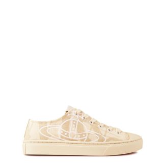 VIVIENNE WESTWOOD Low Top Plimsoll Women Grey Words  for sale