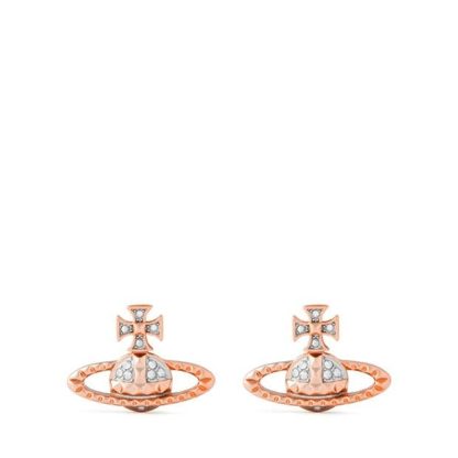 VIVIENNE WESTWOOD Mayfair Bas Relief Earrings Women Earrings Pink Gold G118 for sale