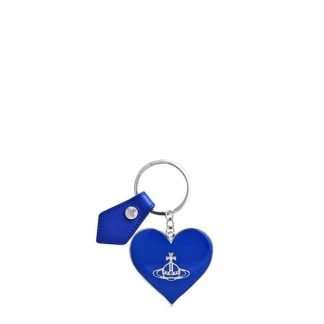 VIVIENNE WESTWOOD Mirror Heart Orb Key Ring Unisex Blue  for sale