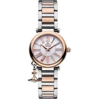 VIVIENNE WESTWOOD Mother Orb Watch Women Silver/Pink Gol  for sale