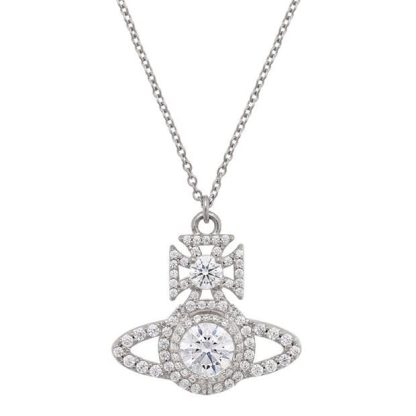 VIVIENNE WESTWOOD Norabelle Crystal Pendant Women Plat/White  for sale