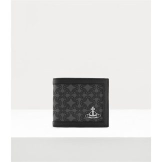 VIVIENNE WESTWOOD Orb Billfold Unisex Black/Grey  for sale