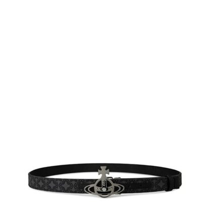 VIVIENNE WESTWOOD Orb Line Reversible Belt Unisex Grey/Black  for sale