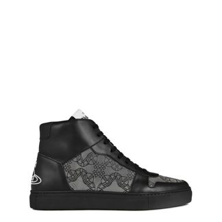 VIVIENNE WESTWOOD Orb Mono High Top Trainer Men High Tops Black for sale