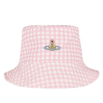 VIVIENNE WESTWOOD Pasty Bucket Hat Women Pinkginghm G201  for sale