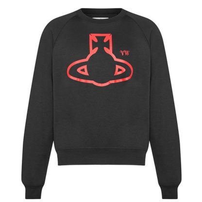 VIVIENNE WESTWOOD Raglan Sleeve Orb Sweatshirt Women Black N401  for sale